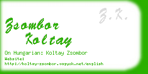 zsombor koltay business card